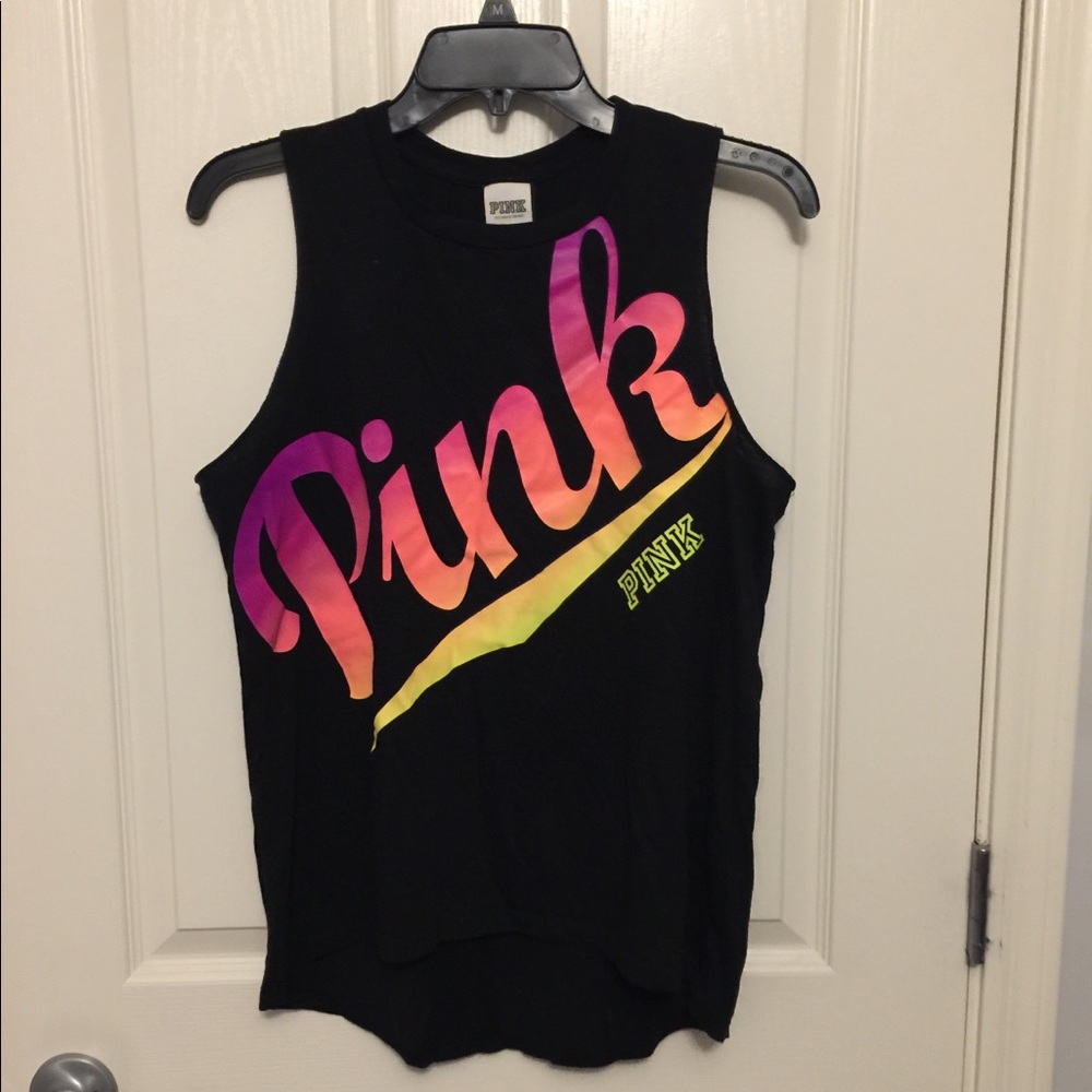 Victoria’s Secret PINK rainbow print tank